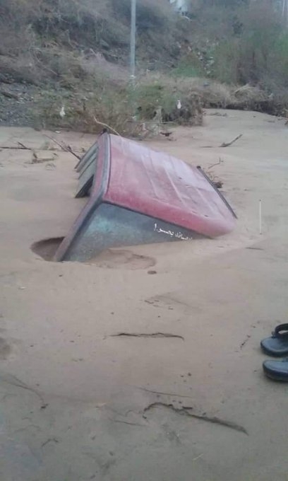 وفاة شخصين وأضرار مادية جرّاء الأمطار والسيول في شبوة