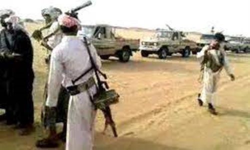 قبليون يهددون الحكومة الشرعية بالتقطع لناقلات النفط في مأرب شمال شرقي اليمن