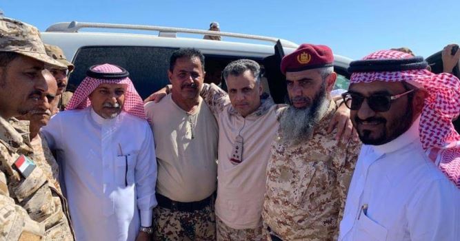 اللجنة العسكرية السعودية تنسحب من محافظة أبين إلى مدينة عدن