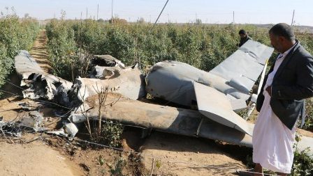  الحوثيون يعلنون إسقاط طائرة أمريكية بدون طيار في أجواء محافظة ذمار